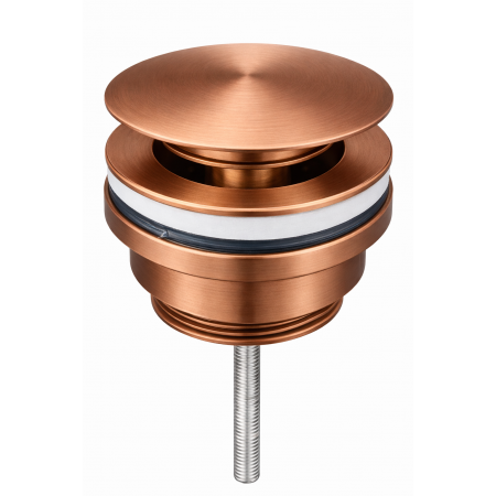 Донный клапан для раковины VBI BRUSHED COPPER click-clack универсальный