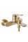 Смеситель для ванны и душа REA MARCO BRUSHED GOLD настенный с изливом