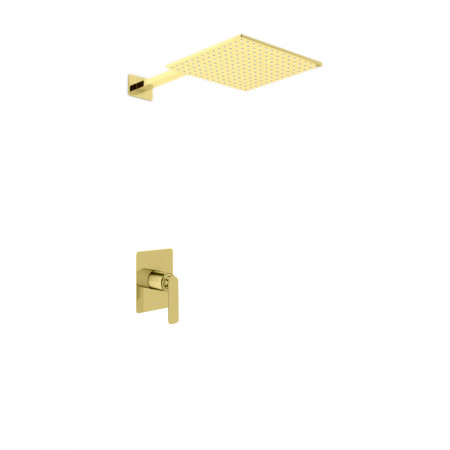 Душова система KOHLMAN EXPERIENCE 25 BRUSHED GOLD + BOX прихованого монтажу