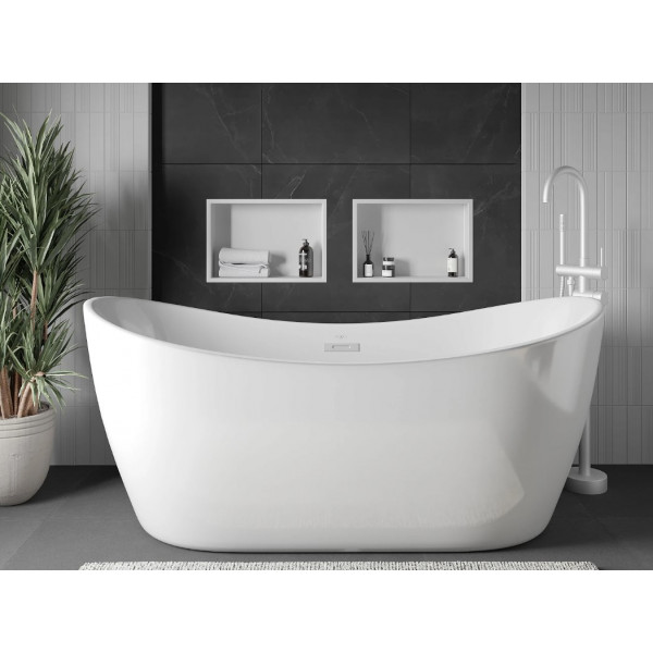 Вбудована полиця MEXEN X-Wall-R 45x30 WHITE з обідком