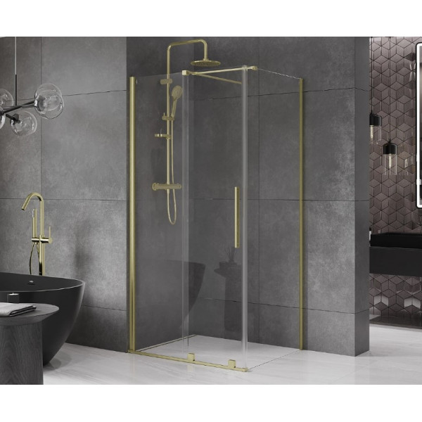 Душова кабіна MEXEN VELAR 100х70 BRUSHED GOLD