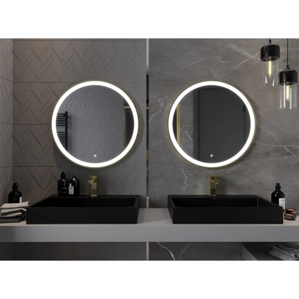 Дзеркало MEXEN ESSO 70 GOLD LED кругле