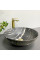 Умывальник (раковина) VBI AMALFI BLACK ONYX MATT накладной