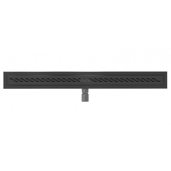Трап для душу MEXEN FLAT 100 M18 BLACK 360° чорний