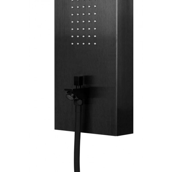 Душова панель CORSAN TUGELA BLACK LED з виливом