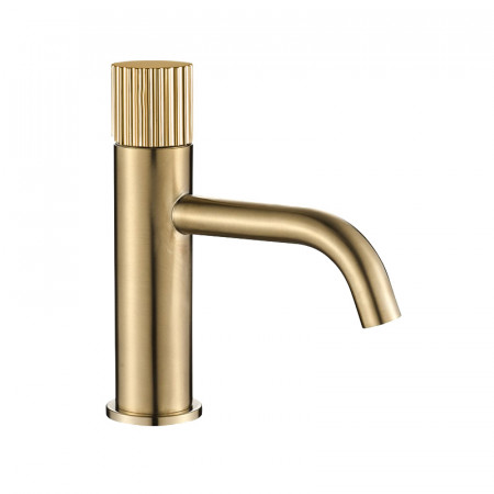 Смеситель для раковины VBI MILANO TRE BRUSHED GOLD низкий