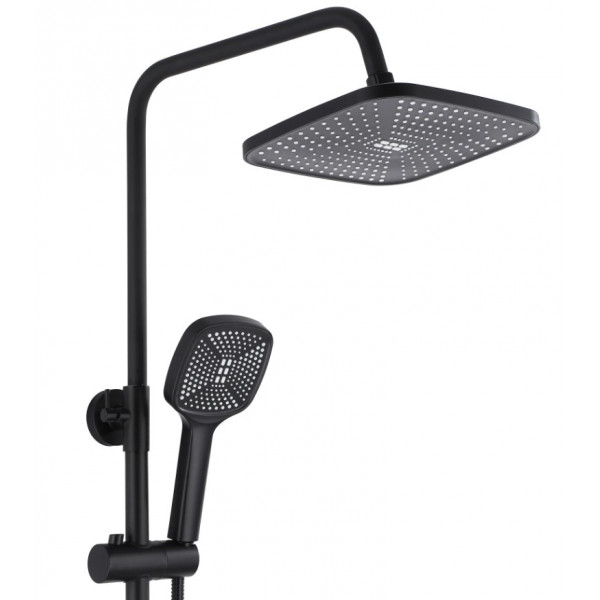 Душевой гарнитур REA ARGUS BLACK черный с изливом