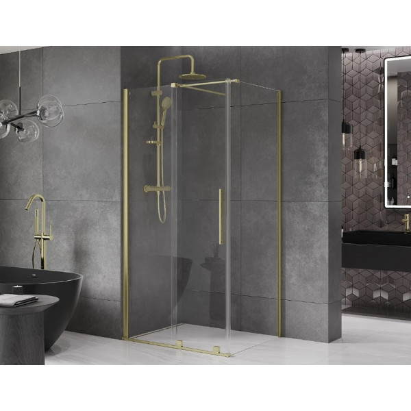 Душова кабіна MEXEN VELAR 120х100 BRUSHED GOLD
