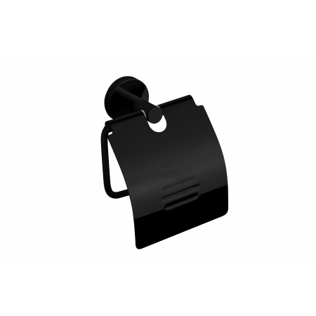 Держатель для туалетной бумаги с крышкой VBI URANUS BLACK
