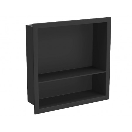 Вбудована полиця MEXEN X-Wall-R 30 BLACK з обідком