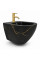 Подвесное биде VBI VULCANO BLACK MARBLE MATT