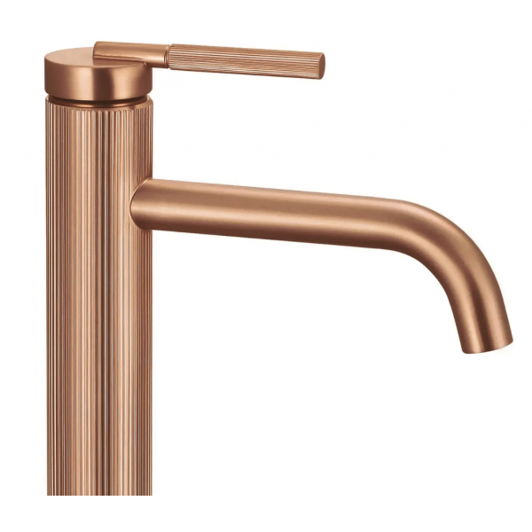 Смеситель для раковины (умывальника) REA ARGON BRUSHED COPPER высокий