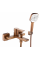 Смеситель для ванны и душа REA ARGUS BRUSHED COPPER с изливом