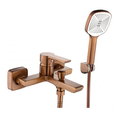 Смеситель для ванны и душа REA ARGUS BRUSHED COPPER с изливом