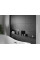 Вбудована полиця MEXEN X-Wall-R 60x20 BLACK з обідком
