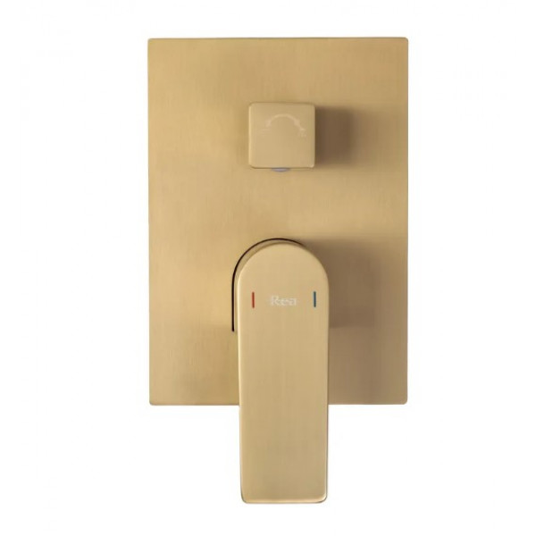 Душевая система REA MOBY BRUSHED GOLD + BOX скрытого монтажа