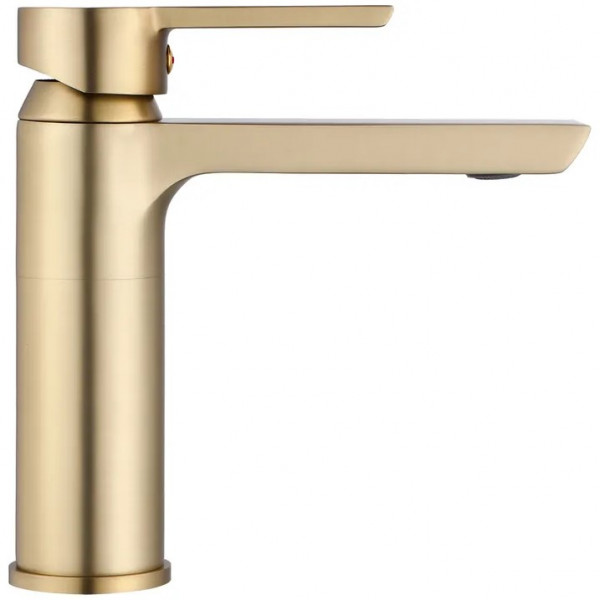 Смеситель для раковины (умывальника) REA  ARGUS BRUSHED GOLD золотой матовый низкий