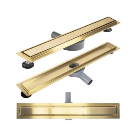 Трап для душа REA NEOX 60 PRO BRUSHED GOLD 2в1 матовое золото