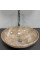 Умывальник (раковина) VBI PARMA DARK BROWN STONE GLOSSY накладной