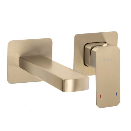 Смеситель для раковины REA ARLO BRUSHED GOLD + BOX скрытого монтажа