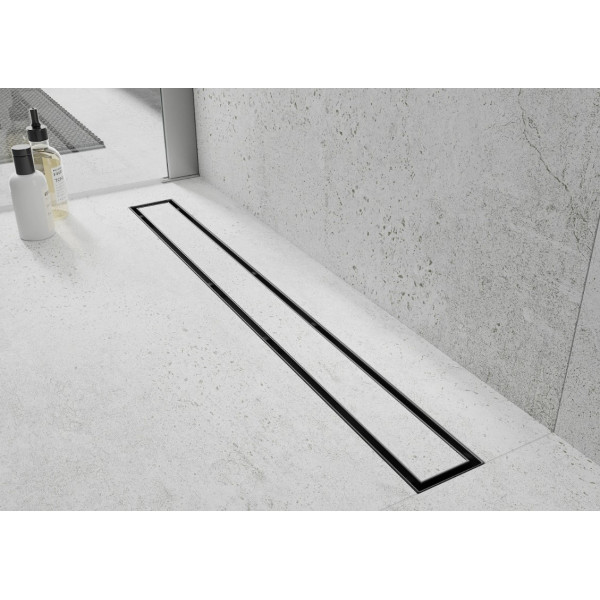 Трап для душу MEXEN FLAT 80 M13 BLACK 360 ° чорний
