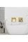 Встраиваемая полка REA 30X30 BRUSHED GOLD с ободком