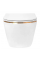 Подвесной унитаз REA CARLO MINI TORNADO NFQ WHITE GOLD EDGE