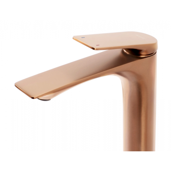 Смеситель для раковины (умывальника) REA AVALON BRUSHED COPPER высокий
