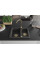 Гранітна кухонна мийка MEXEN CARLOS BLACK GRANITE + сифон GOLD