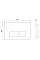 Кнопка змиву для інсталяції MEXEN FENIX 13 SLIM WHITE MATT
