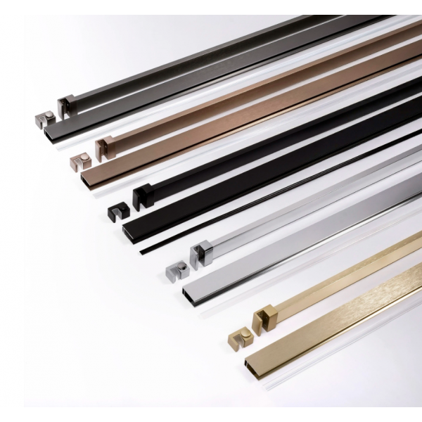 Душевая стенка REA FLEXI 130 TRANSPARENT BRUSHED COPPER