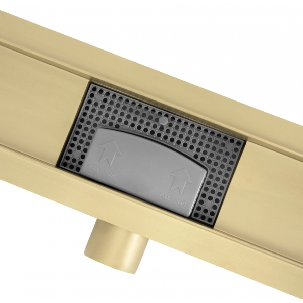 Трап для душа REA NEOX 100 GOLD 2в1 золотой