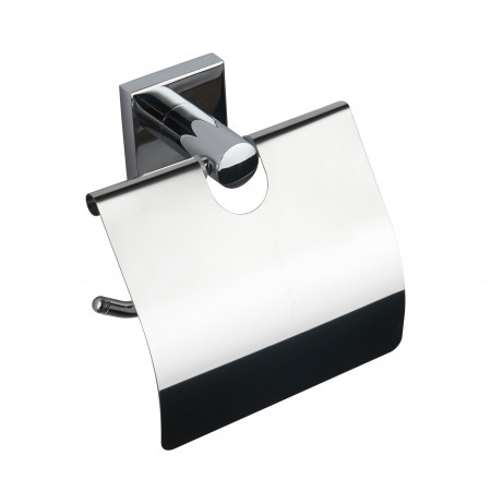 Держатель для туалетной бумаги с крышкой VBI SATURN CHROME