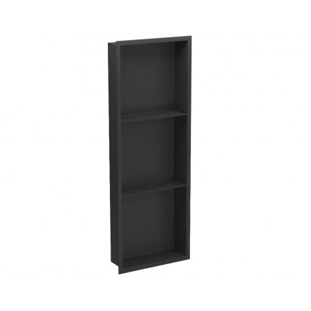 Вбудована полиця MEXEN X-Wall-R 90 BLACK з обідком