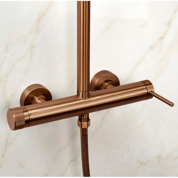 Душевой гарнитур REA FOSS CLIF BRUSHED COPPER