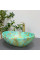 Умывальник (раковина) VBI PARMA MARBLE GREEN MATT накладной