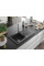 Гранітна кухонна мийка MEXEN CESAR BLACK GRANITE + сифон CHROME