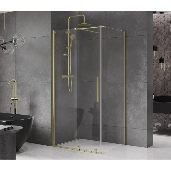 Душова кабіна MEXEN VELAR 140х90 BRUSHED GOLD
