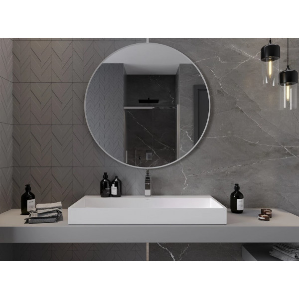 Дзеркало MEXEN LOFT 100 WHITE кругле