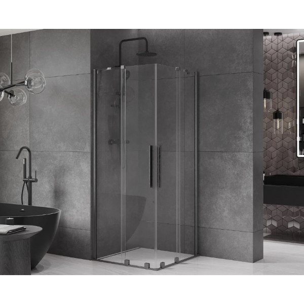 Душова кабіна MEXEN VELAR DUO 100х100 GRAPHITE