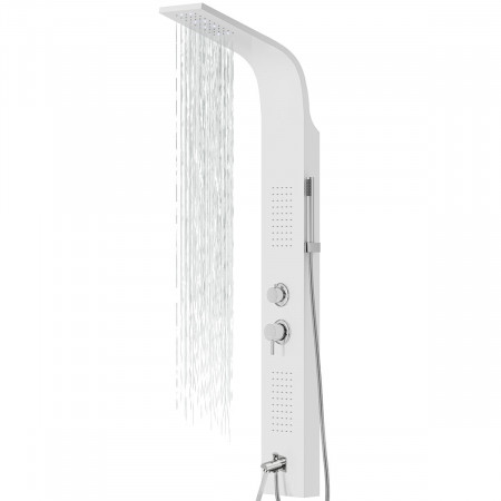 Душова панель CORSAN ALTO WHITE LED з виливом