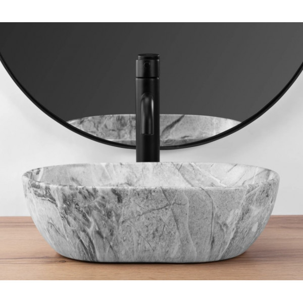 Умывальник (раковина) REA  AMELIA MINI STONE MATT накладной