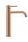 Смеситель для раковины (умывальника) REA LUNGO BRUSHED COPPER высокий