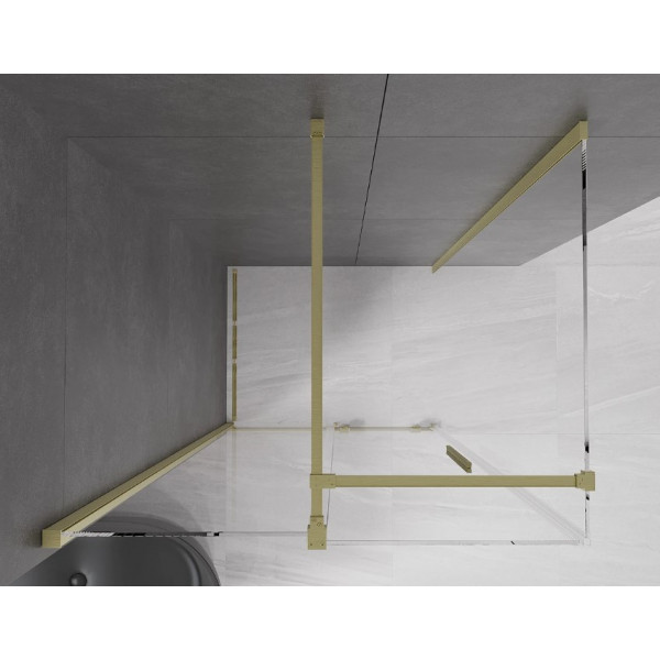 Душова кабіна MEXEN VELAR 120х110 BRUSHED GOLD