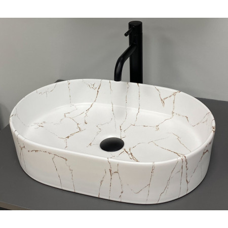 Умывальник (раковина) VBI VERONA 50 GOLD MARMO GLOSSY накладной
