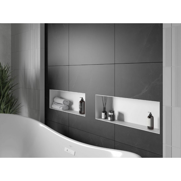 Вбудована полиця MEXEN X-Wall-NR 60x20 WHITE без обідка