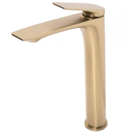 Смеситель для раковины (умывальника) REA AVALON BRUSHED GOLD высокий