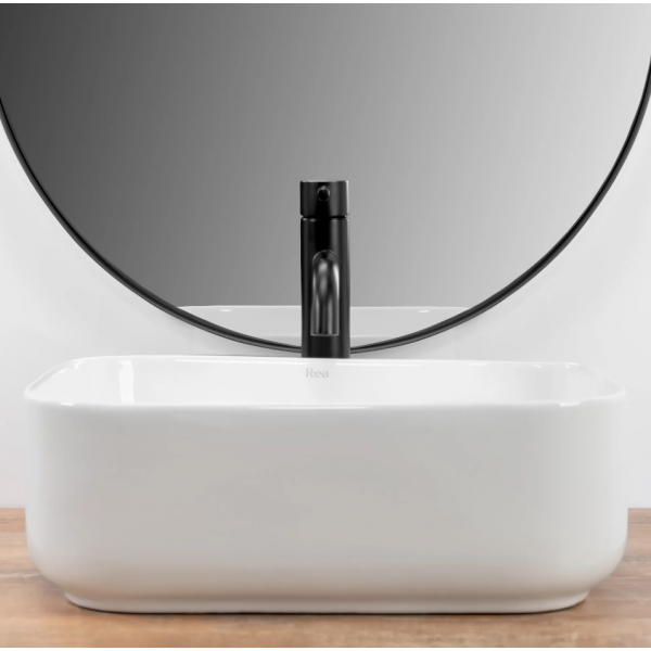 Умывальник (раковина) REA DEMI MINI WHITE белый накладной