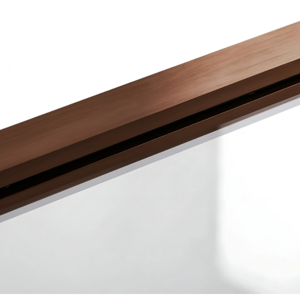Шторка для ванны REA  AGAT-3 120 BRUSHED COPPER складная