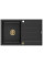 Гранітна кухонна мийка MEXEN BRUNO BLACK SILVER + сифон GOLD